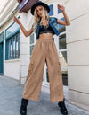 Pocketed Wide Leg Elastic Waist Pants