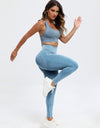 Scoop Neck Wide Strap Top and Pants Active Set