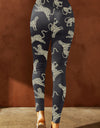 Animal Printed Distressed High Waist Leggings