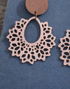 Geometric Cutout Dangle Earrings