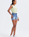 BAYEAS High Rise Bandless Denim Shorts