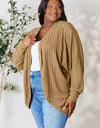 Basic Bae Full Size Ribbed Cocoon Cardigan