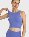 Feel Like Skin Highly Stretchy Cropped Sports Tank