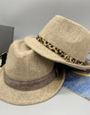 Short Brim Jute Cloth Hat