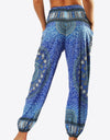 Printed High-Waist Pants