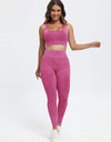 Scoop Neck Wide Strap Top and Pants Active Set