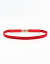 PU Elastic Skinny Belt