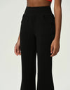 High Waist Flare Leg Pants with Pockets