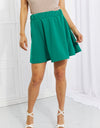 White Birch Full Size Cheer You On Mini Skirt in Green