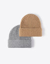 Waffle-Knit Cuff Beanie