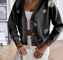 Floral Button Up Cardigan
