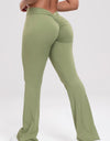 Ruched High Waist Bootcut Active Pants