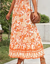 Floral Smocked Tiered Maxi Skirt