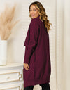 Long Sleeve Open Front Longline Cardigan