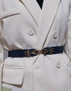 Alloy Buckle Elastic Belt