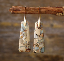 Copper Natural Stone Earrings