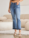 Judy Blue Full Size Release Hem Cropped Bootcut Jeans