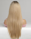 13*2" Lace Front Wigs Synthetic Long Straight 24'' 150% Density