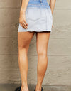 BAYEAS High Waisted Asymmetrical Ombre Mini Skirt