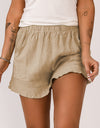 Elastic Waist Pocketed Shorts