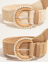 Bead Buckle Woven Belt