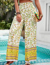 Printed High Waist Wide Leg Pants