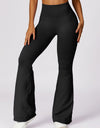 Wide Waistband High Waist Bootcut Pants