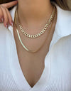 18K Gold-Plated Double Layered Necklace