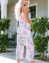 Floral Spaghetti Strap Scoop Neck Jumpsuit