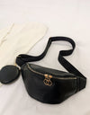 PU Leather Sling Bag with Small Purse