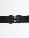 Alloy Leaf Buckle Elastic Belt