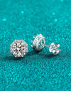 2 Carat Moissanite 925 Sterling Silver Stud Earrings