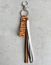 Genuine Leather Tassel Keychain