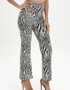 Zebra Print Straight Leg Pants