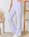 RISEN Full Size High Waist Ultra Soft Knit Flare Pants