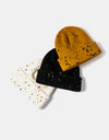 Confetti Rib-Knit Cuff Beanie