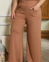 Plus Size Wide Leg Pants with Pockets