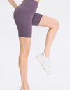 Wide Waistband Sports Shorts with Pockets