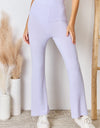 RISEN Full Size High Waist Ultra Soft Knit Flare Pants