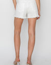 RISEN Button Fly Frayed Hem Denim Shorts