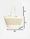 Fame Braid Pattern Beach Tote Bag