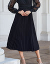 Pleated Midi Skirt