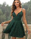 Sequin Spaghetti Strap Dress