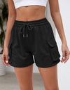 Drawstring Elastic Waist Shorts with Pockets