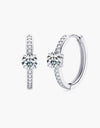 Carry Your Love 1 Carat Moissanite Platinum-Plated Earrings