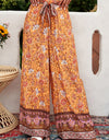 Bohemian Tie Waist Palazzo Pants