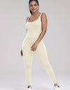 Wide Strap Sleeveless Active Jumpsuit