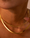 18K Gold-Plated Double Layered Necklace