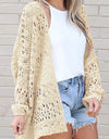 Openwork Long Sleeve Cardigan