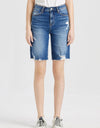 BAYEAS Full Size Super High Rise Denim Bermuda Shorts